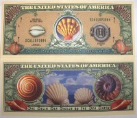 Seashells One Million Dollar Bill