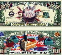 Happy Birthday One Million Dollar Bill