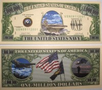 U.S Navy One Million Dollar Bill