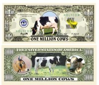 COW MILLION DOLLAR BILL