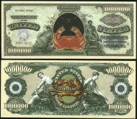 Cancer Zodiac One Million Dollar Bill 