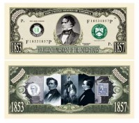 FRANKLIN PIERCE MILLION DOLLAR BILL