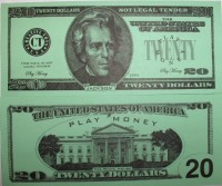 Twenty Dollar Bill Casino and Poker Night Money-PM