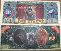 Circus (Big Top) One Million Dollar Bill