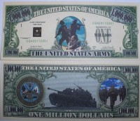 U.S. Army One Million Dollar Bill