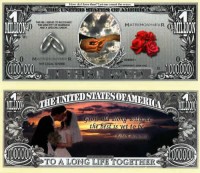 Wedding One Million Dollar Bill