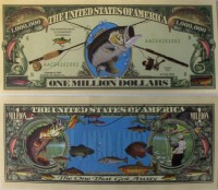 Fishing One Million Dollar Bill