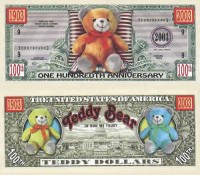 Teddy Bear One Hundredth Anniversary Bill