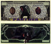Black Panther Collectible One Million Dollar Bill