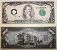 President James Monroe One Million Dollar Bill
