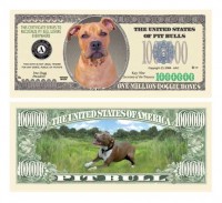 Pit Bull One Million Dollar Bill