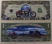 Biker One Million Dollar Bill