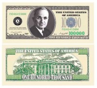$100,000.00 CASINO PARTY MONEY