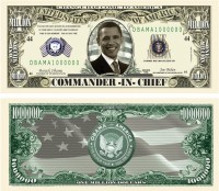 Barack Obama Million Dollar Novelty Bills