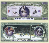 Hockey One Million Dollar Bill