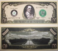 President George Washington One Million Dollar Bill