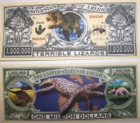 Jurassic One Million Dollar Bill